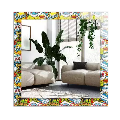 Oglindă imprimată Baloane de benzi desenate colorate