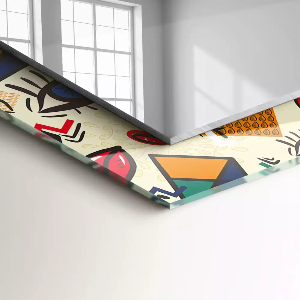 Decorațiuni perete cu oglindă Ochi buze forme