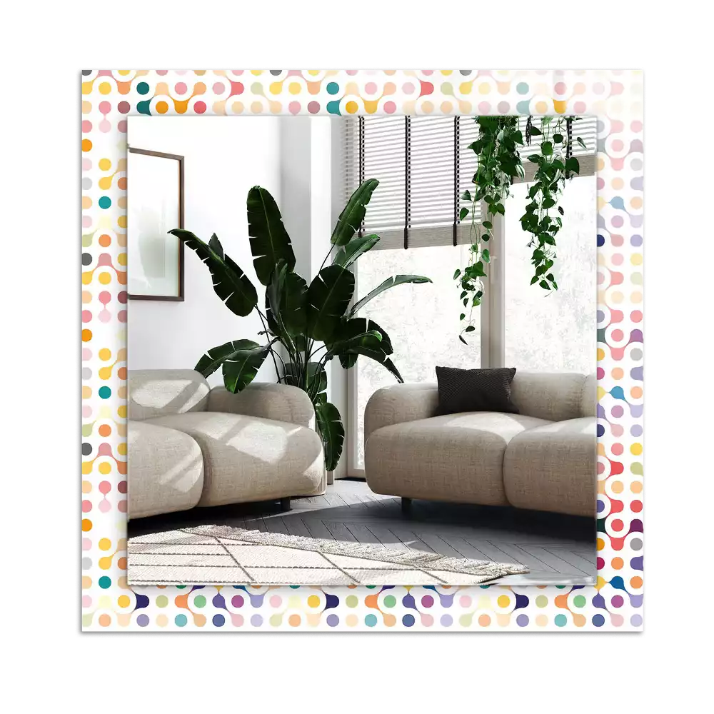 Decorațiuni de perete cu oglinzi Model geometric colorat