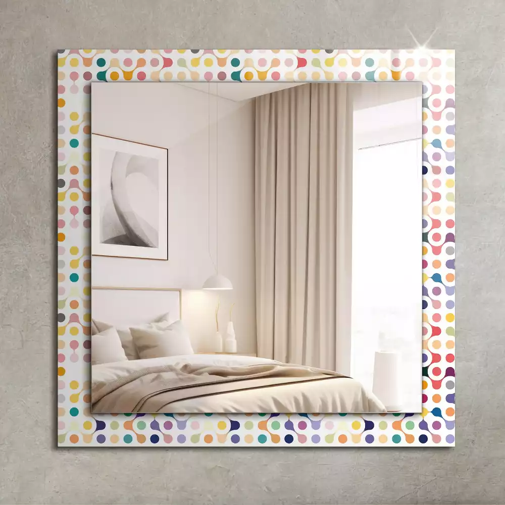 Decorațiuni de perete cu oglinzi Model geometric colorat
