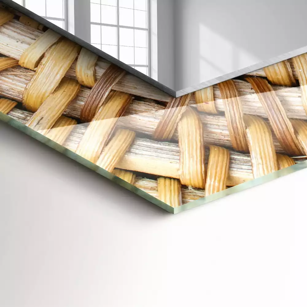 Oglindă imprimată Împletitură de nuiele