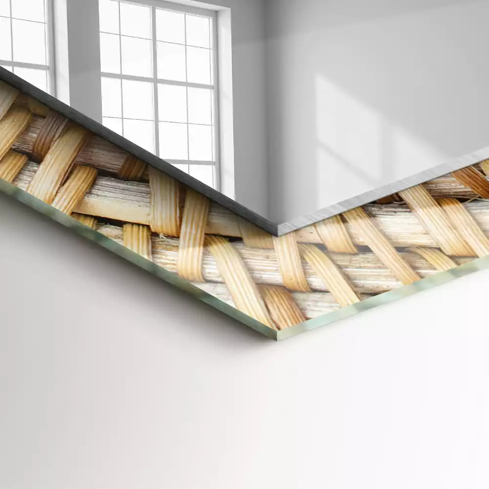 Oglindă imprimată Împletitură de nuiele