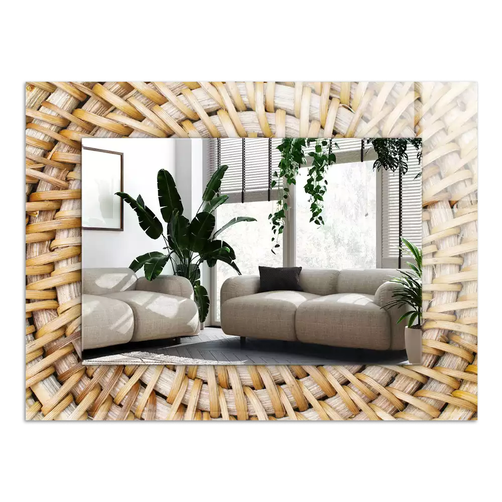 Oglindă imprimată Împletitură de nuiele