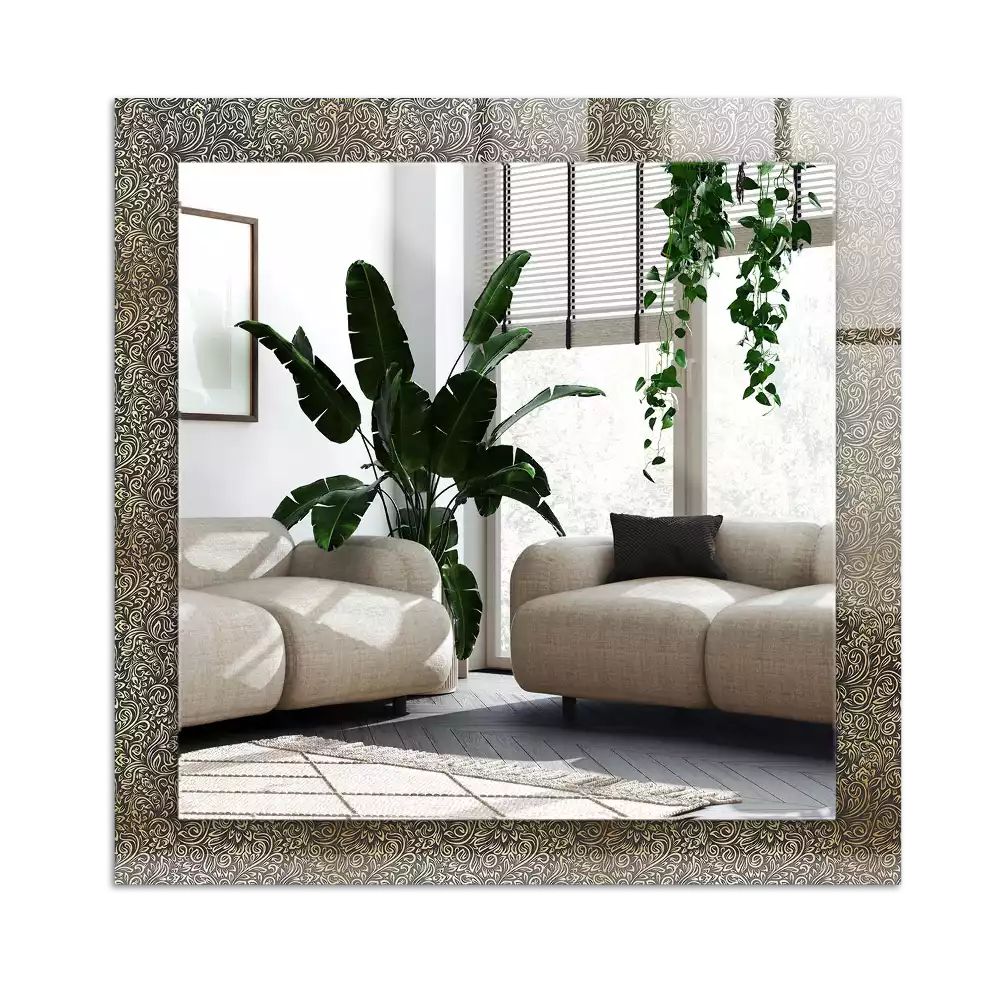 Decorațiuni de perete cu oglinzi Model ornamental auriu