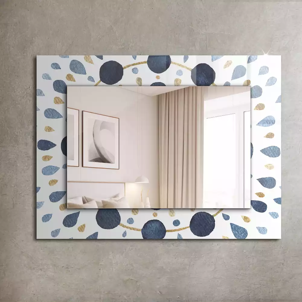 Oglindă imprimată Model mandala abstract