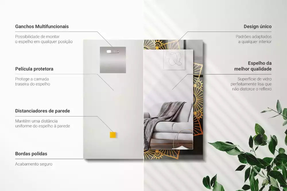 Decorațiuni de perete cu oglinzi Model mandala