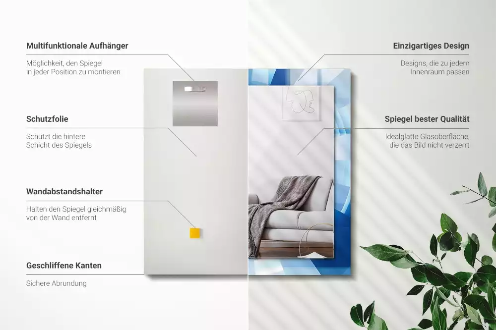 Decorațiuni de perete cu oglinzi Tunel abstract