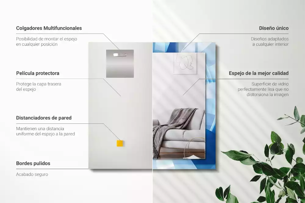 Decorațiuni de perete cu oglinzi Tunel abstract