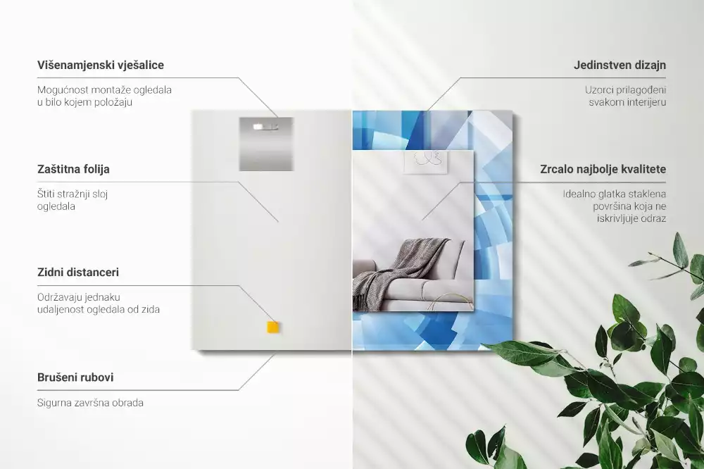 Decorațiuni de perete cu oglinzi Tunel abstract