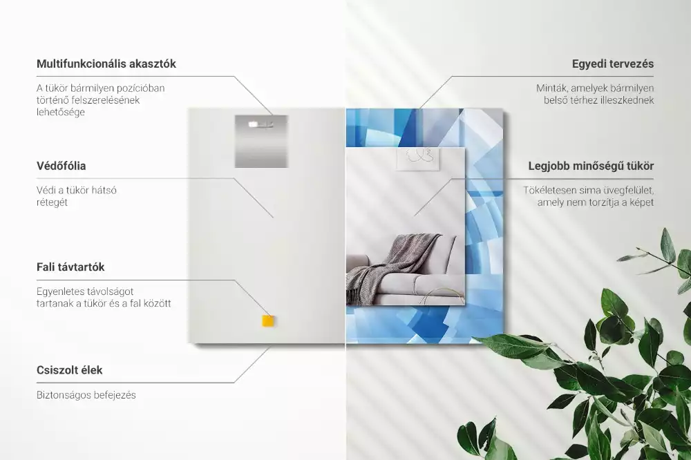 Decorațiuni de perete cu oglinzi Tunel abstract