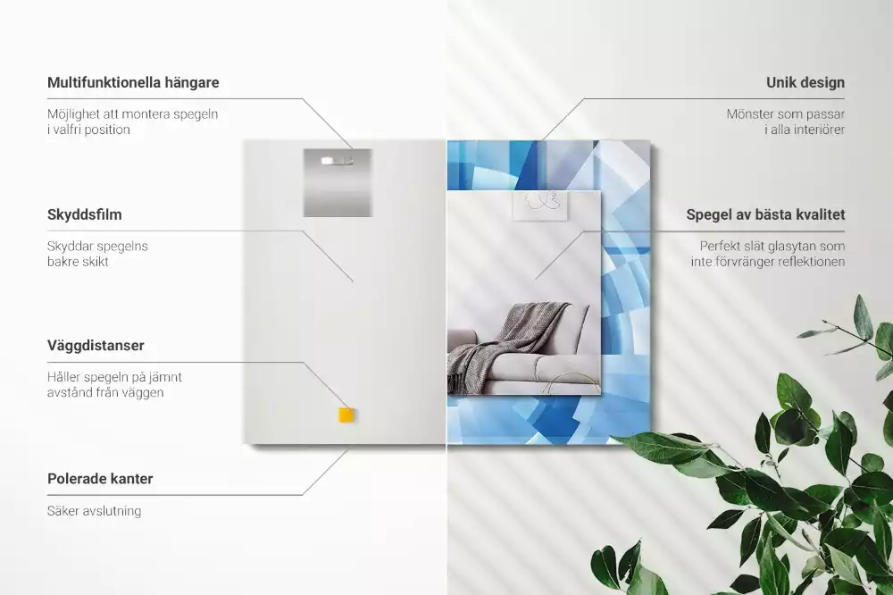 Decorațiuni de perete cu oglinzi Tunel abstract