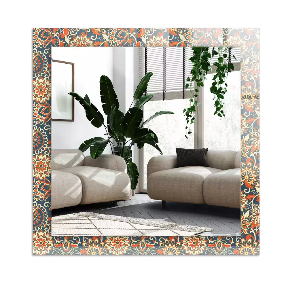 Decorațiuni perete cu oglindă Model floral tapet