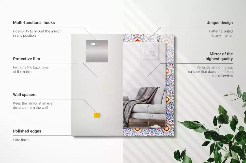 Decorațiuni de perete cu oglinzi Mandale