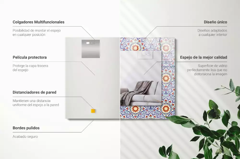 Decorațiuni de perete cu oglinzi Mandale