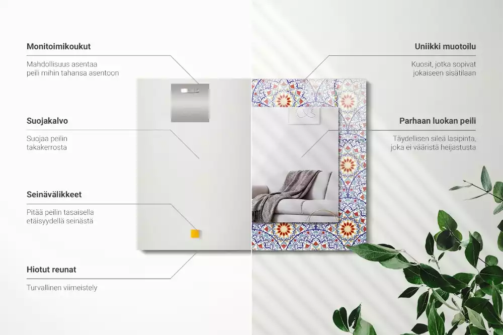 Decorațiuni de perete cu oglinzi Mandale