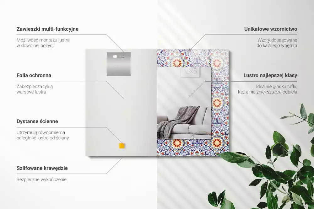 Decorațiuni de perete cu oglinzi Mandale