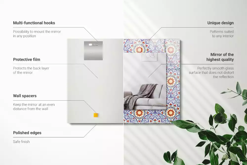 Decorațiuni de perete cu oglinzi Mandale