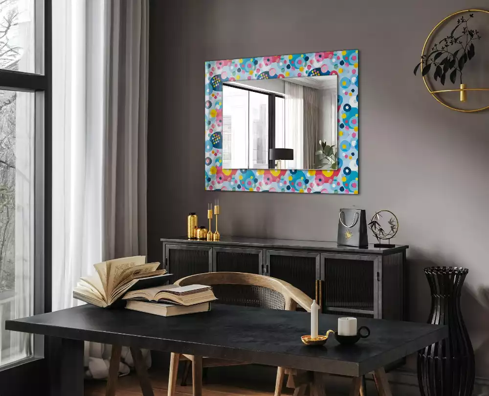 Decorațiuni de perete cu oglinzi Modele abstracte colorate