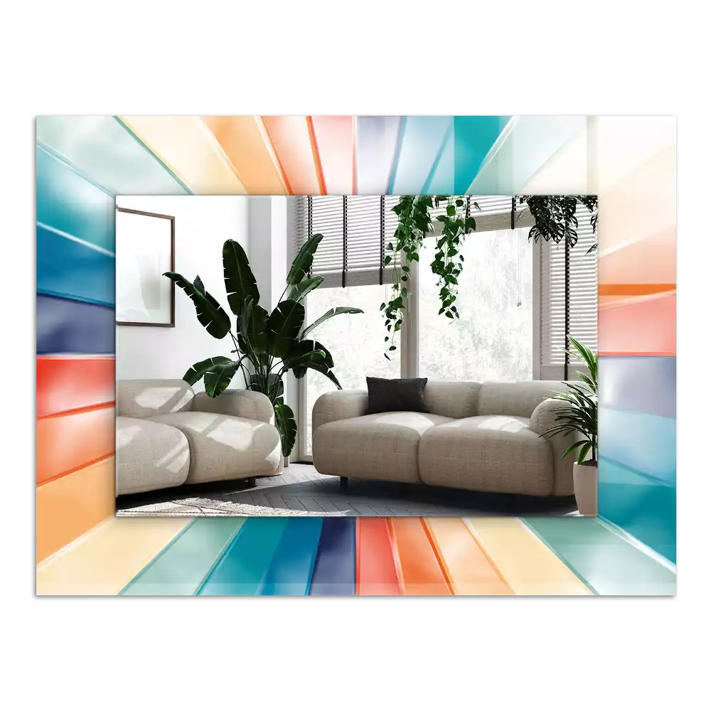 Oglindă imprimată Razele luminii colorate