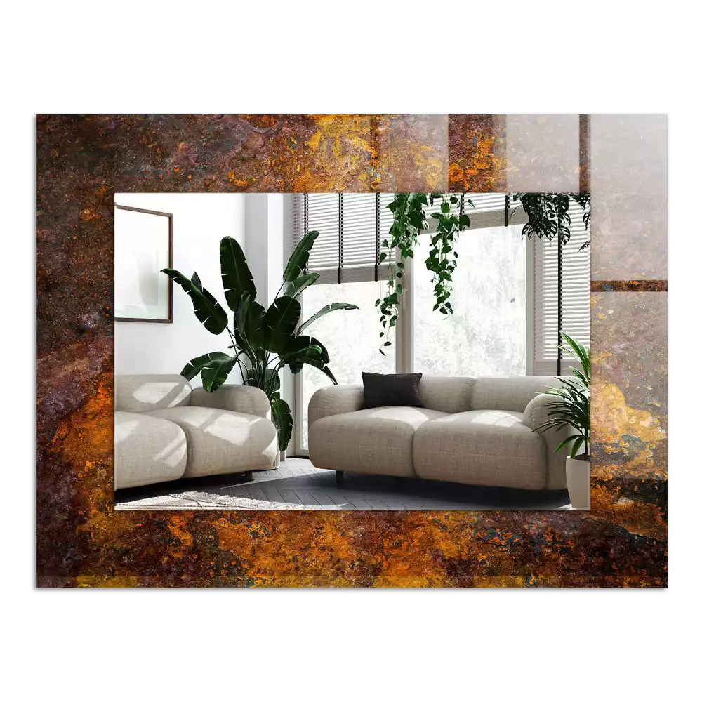 Oglindă imprimată Suprafață metalică ruginită