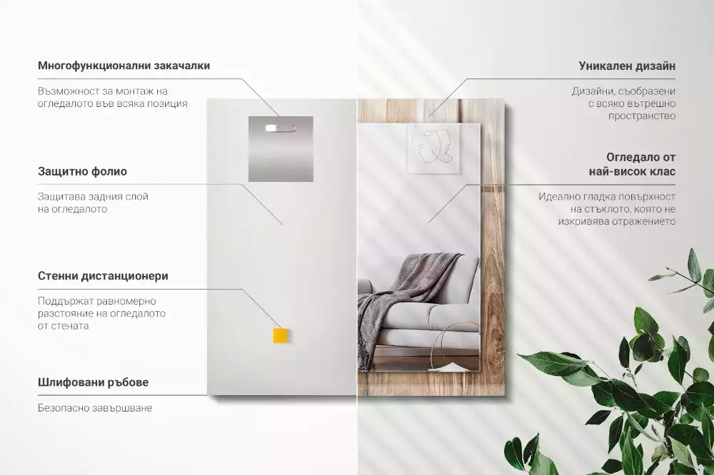 Decorațiuni de perete cu oglinzi Pardoseală din lemn scânduri