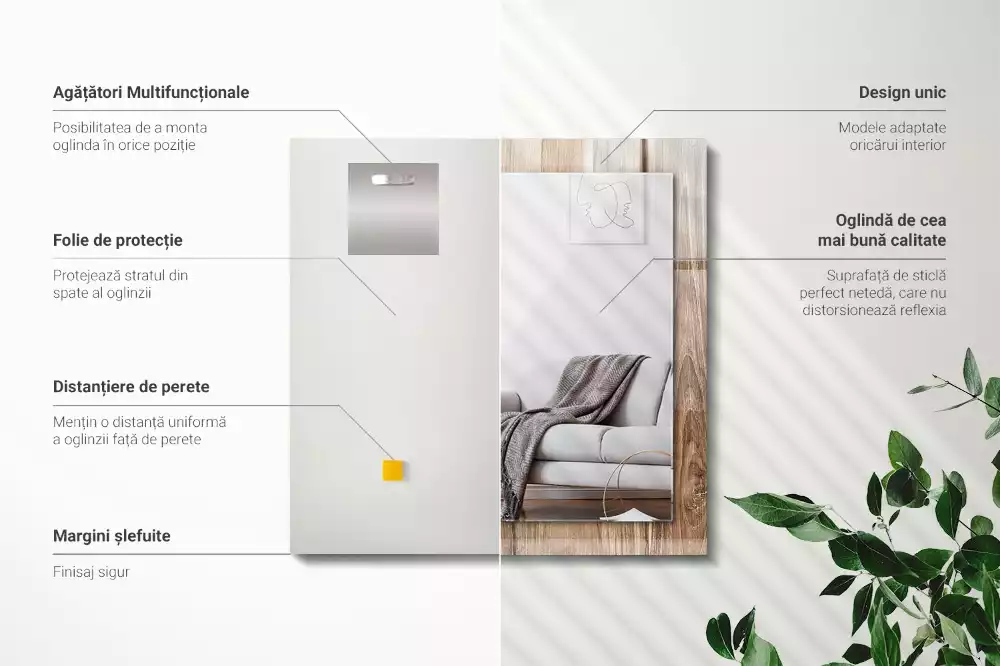 Decorațiuni de perete cu oglinzi Pardoseală din lemn scânduri