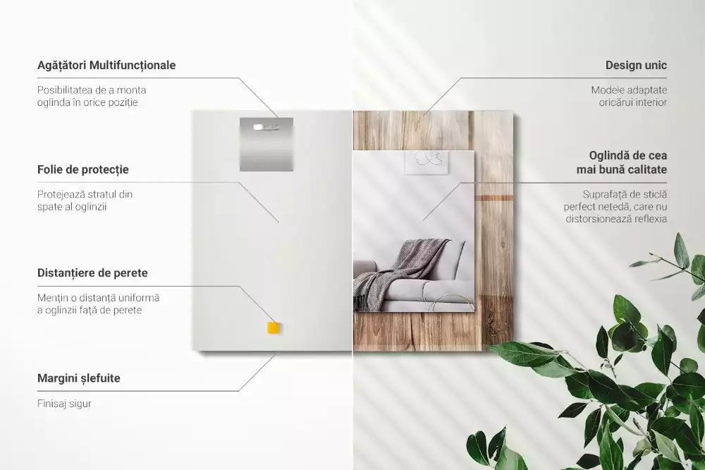 Decorațiuni de perete cu oglinzi Pardoseală din lemn scânduri