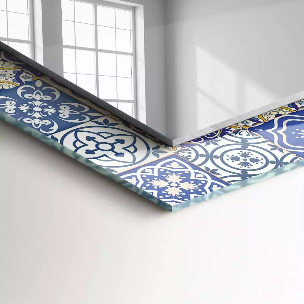 Decorațiuni perete cu oglindă Mozaic plăci colorate