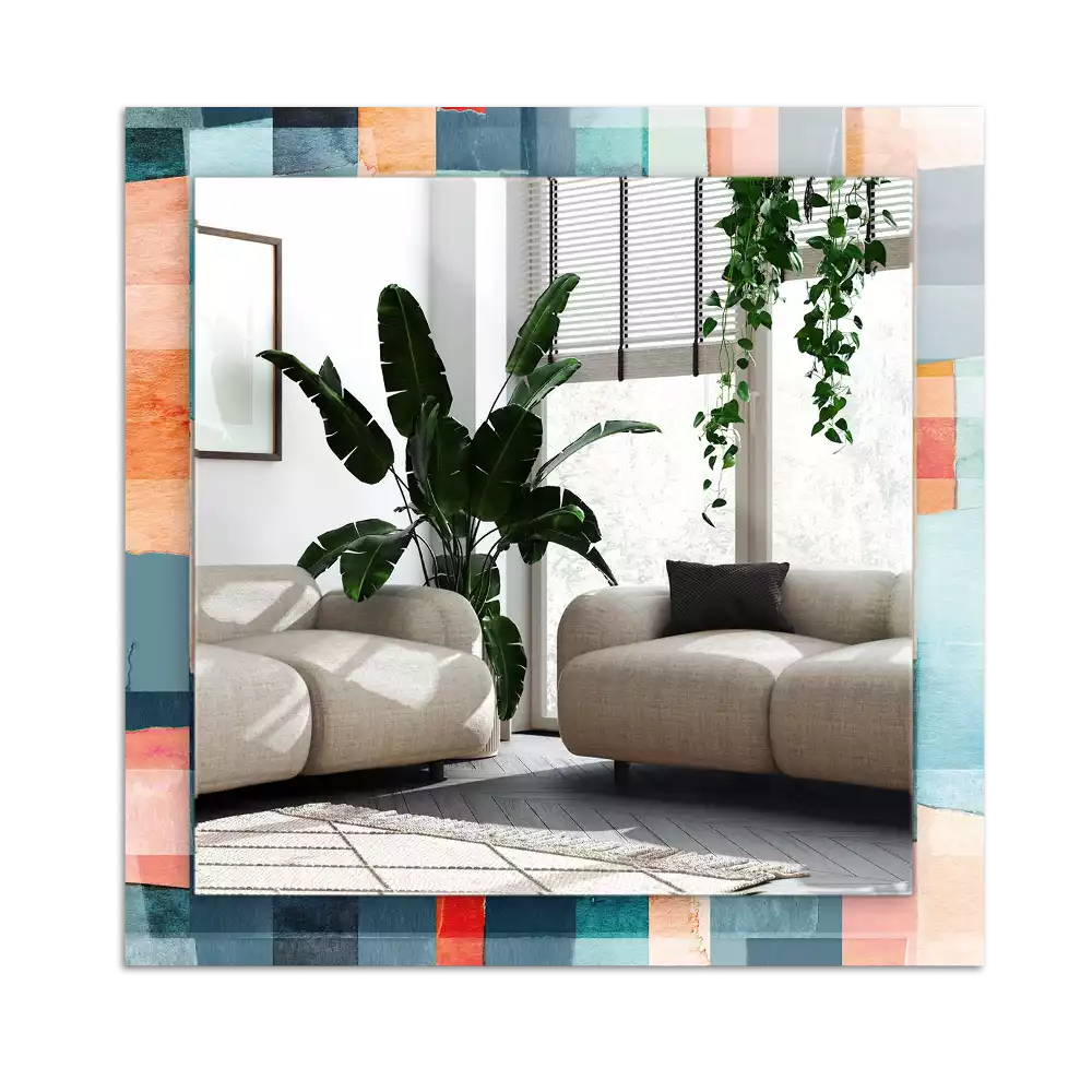 Decorațiuni perete cu oglindă Dreptunghiuri abstracte colorate