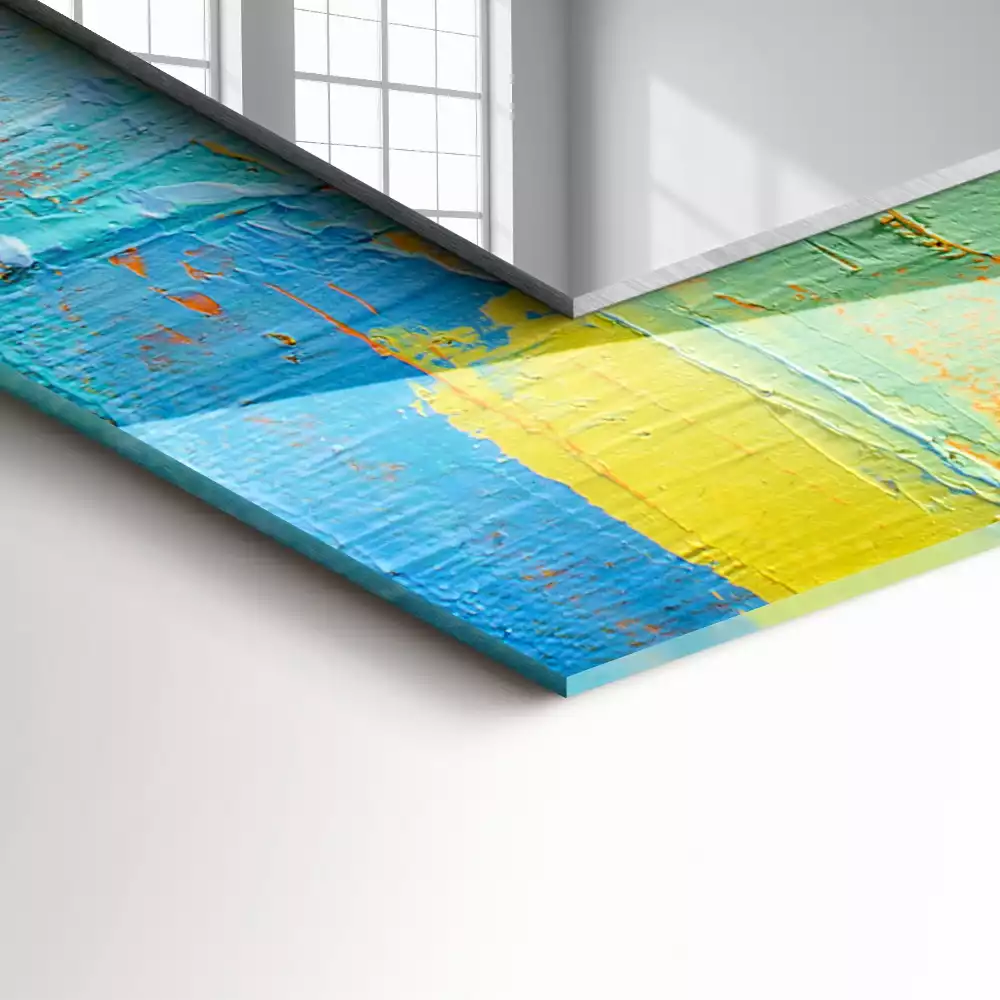 Decorațiuni de perete cu oglinzi Tablou în ulei abstract