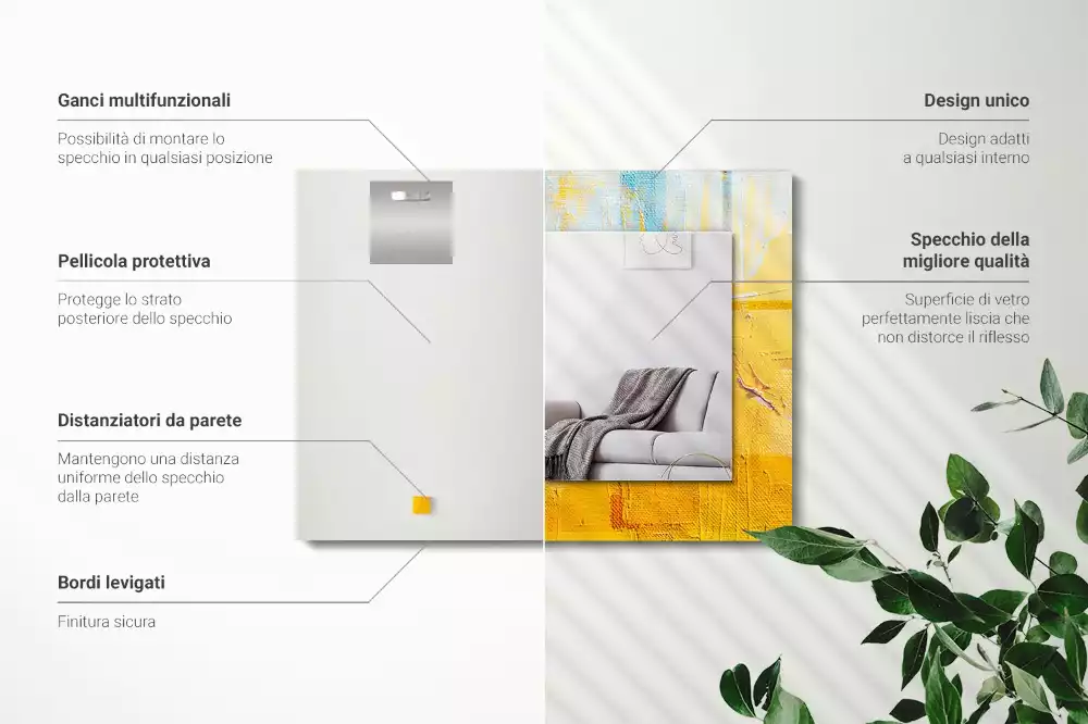 Decorațiuni de perete cu oglinzi Tablou în ulei abstract