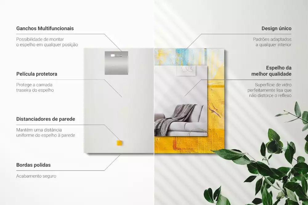 Decorațiuni de perete cu oglinzi Tablou în ulei abstract