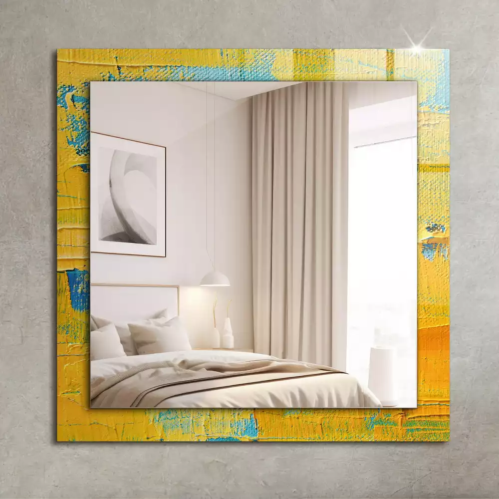 Decorațiuni perete cu oglindă Tablou în ulei abstract