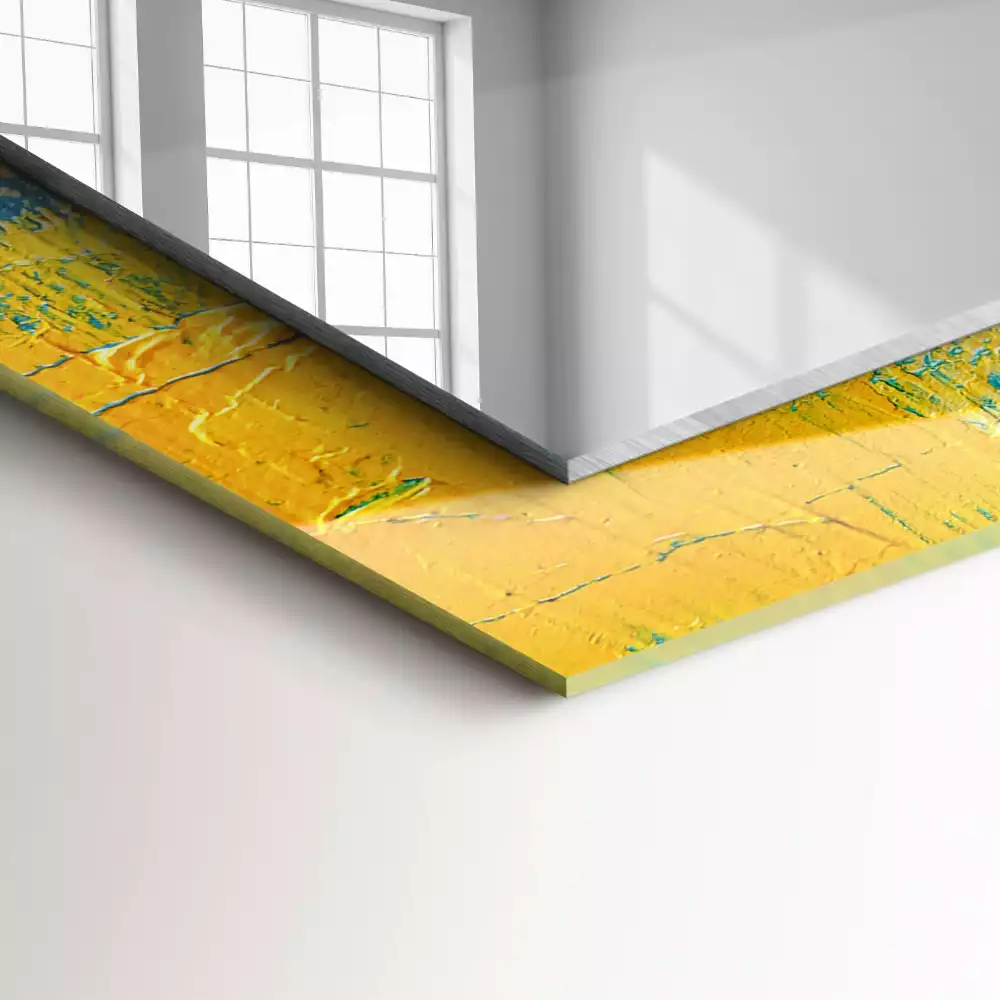 Decorațiuni perete cu oglindă Tablou în ulei abstract