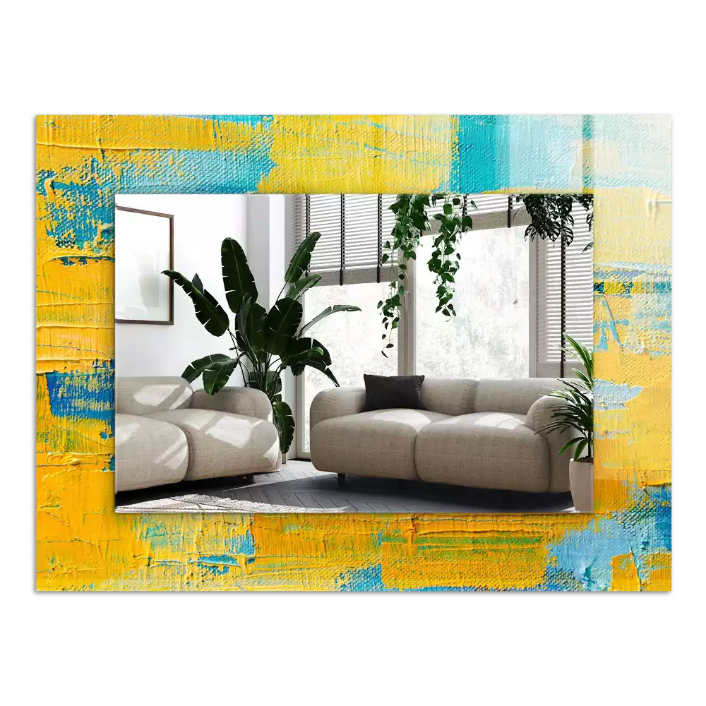 Decorațiuni perete cu oglindă Tablou în ulei abstract