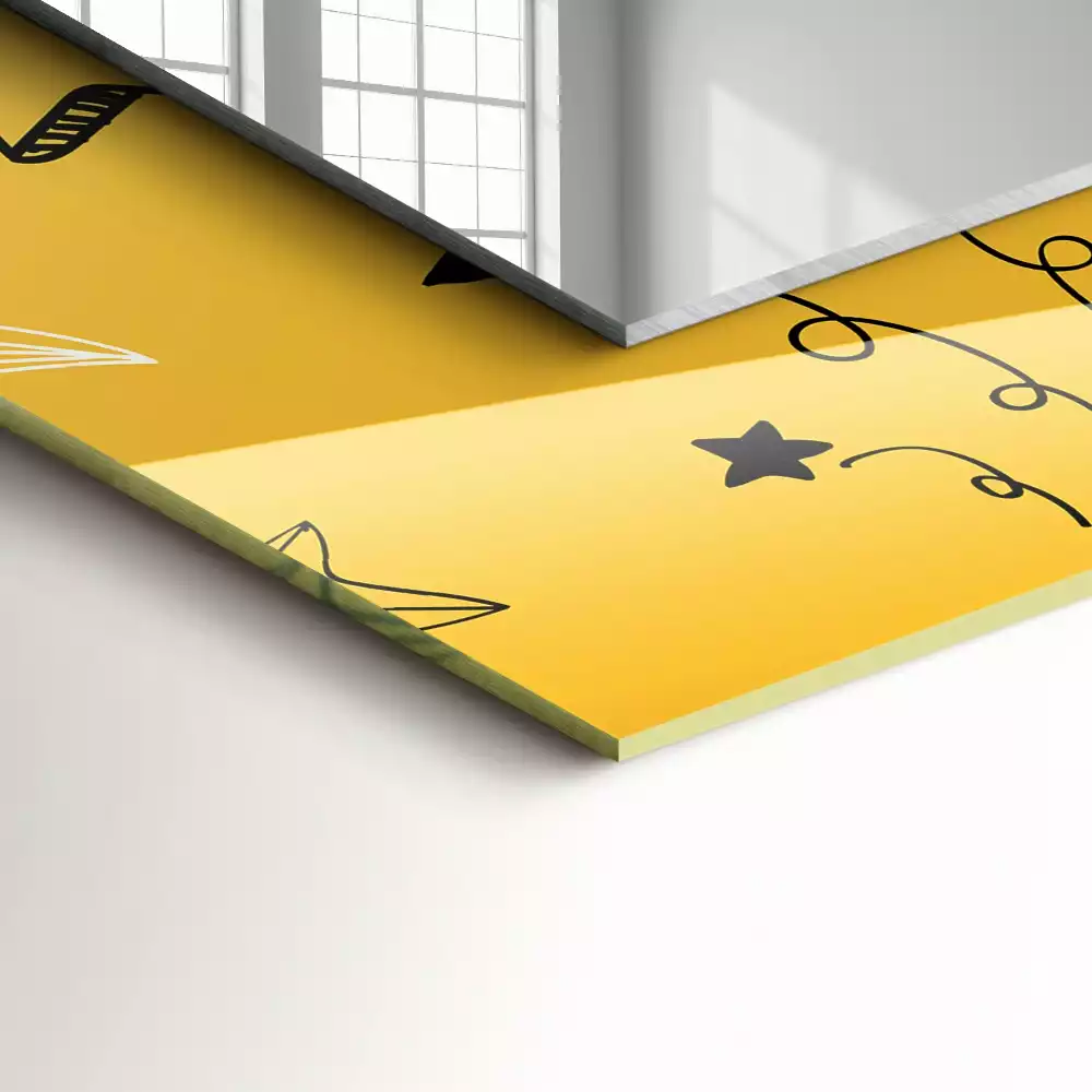 Oglindă imprimată Desene cu stele diferite