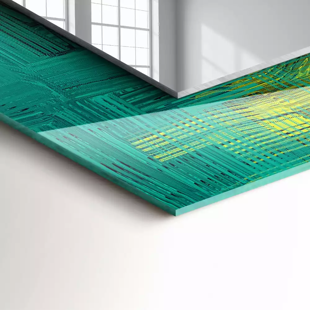 Decorațiuni de perete cu oglinzi Compoziție de culori abstractă