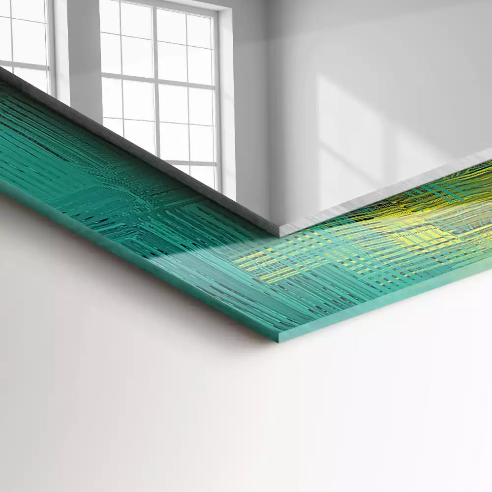 Decorațiuni de perete cu oglinzi Compoziție de culori abstractă