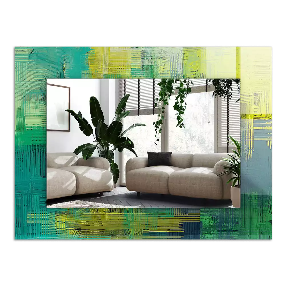 Decorațiuni de perete cu oglinzi Compoziție de culori abstractă