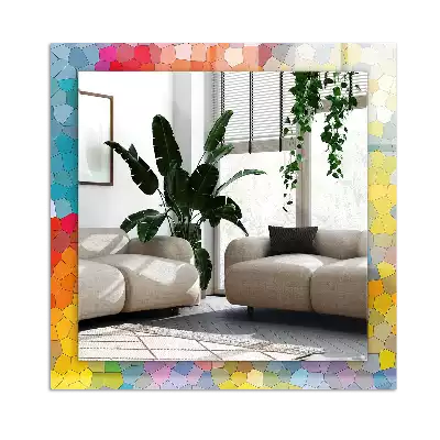 Oglindă imprimată Mozaic colorat abstract