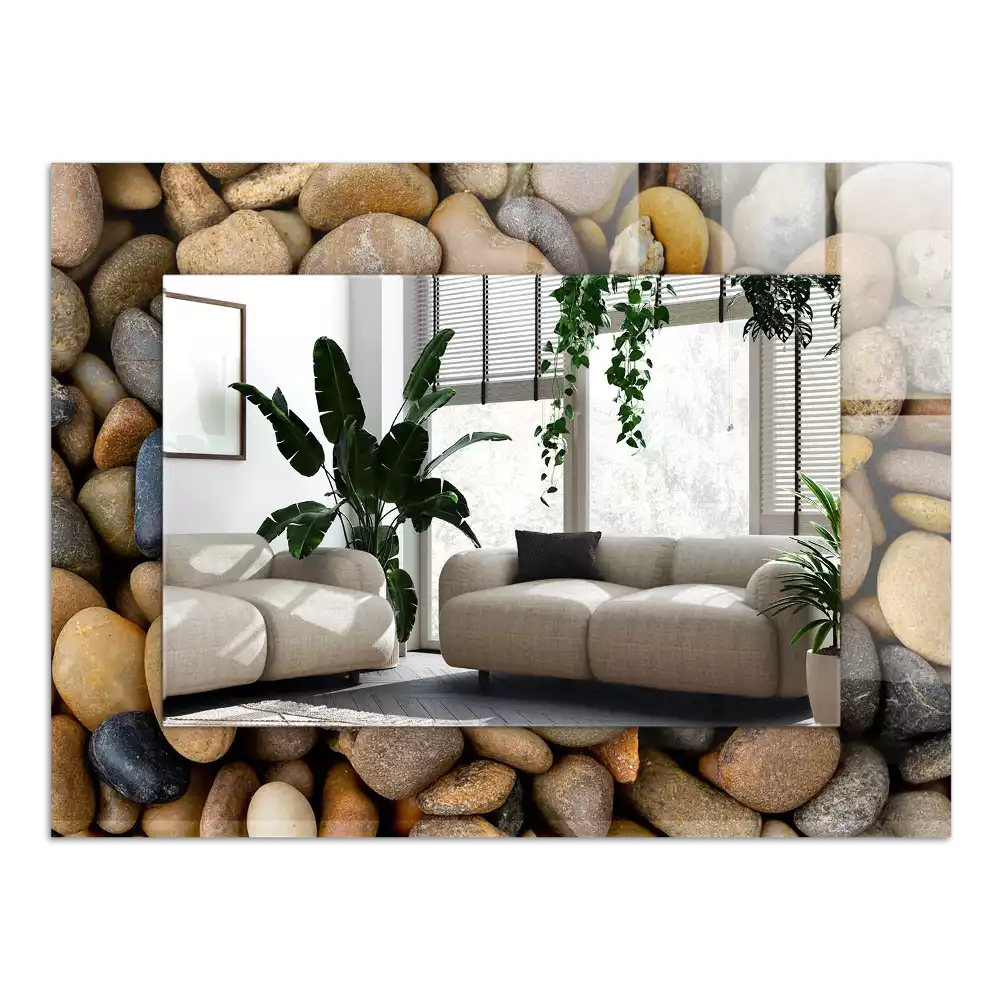 Decorațiuni de perete cu oglinzi Pietre netede colorate