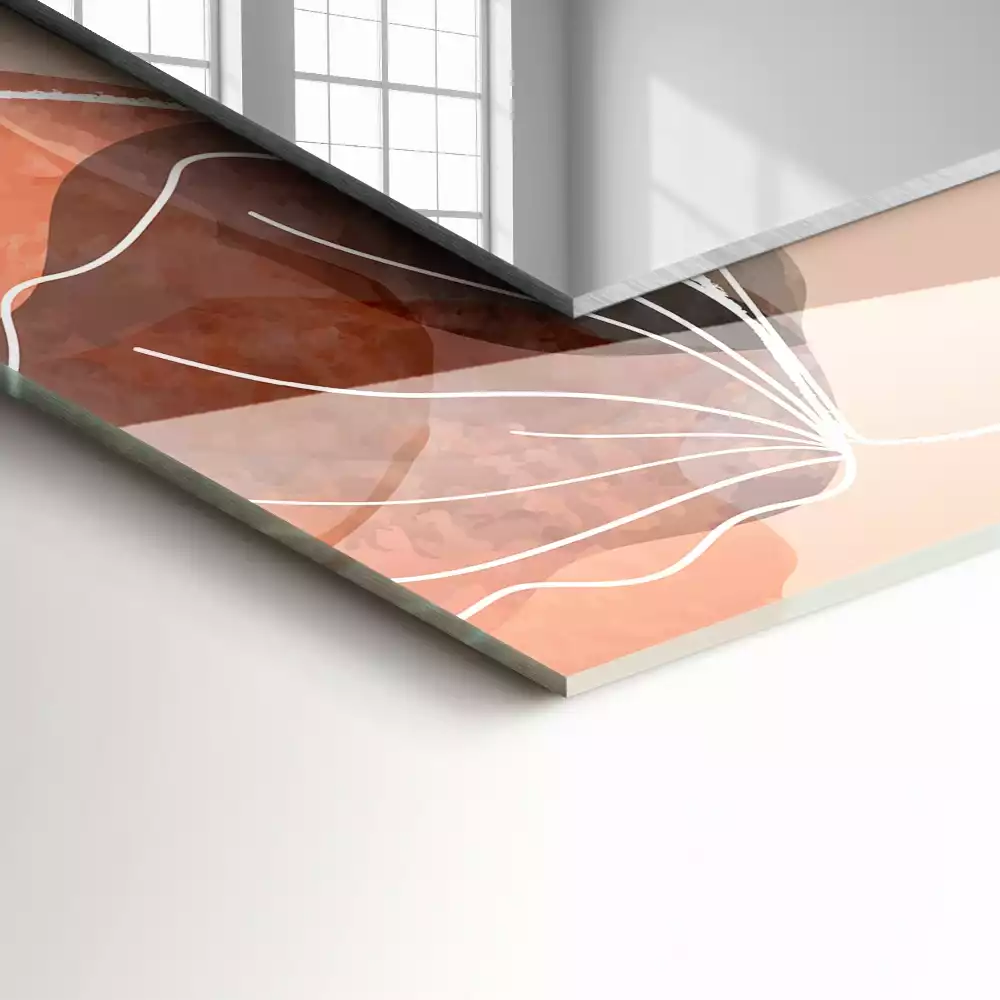 Decorațiuni perete cu oglindă Modele florale abstracte