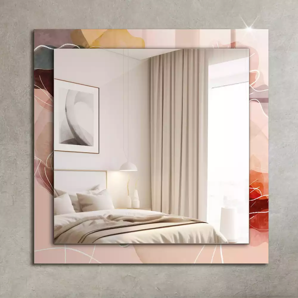Decorațiuni perete cu oglindă Modele florale abstracte
