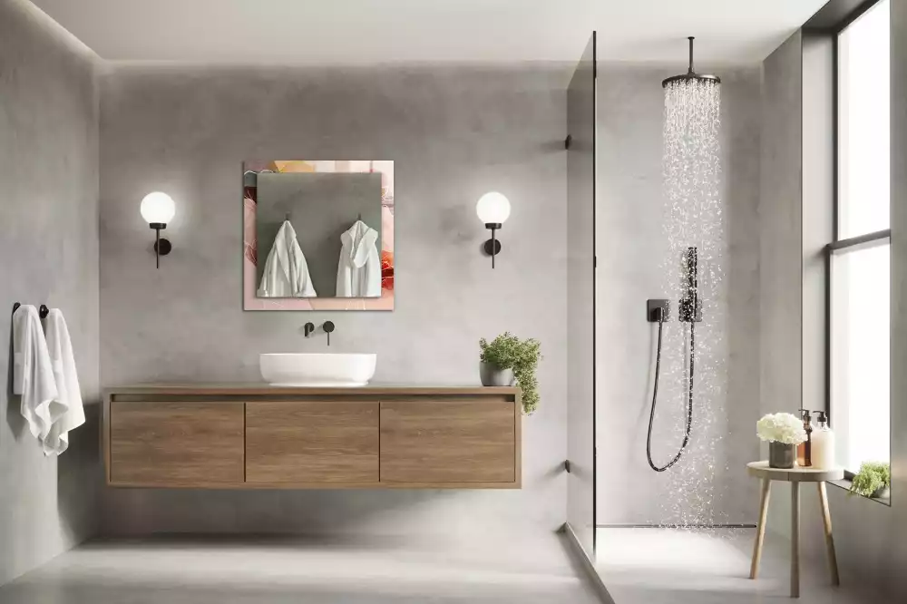 Decorațiuni perete cu oglindă Modele florale abstracte