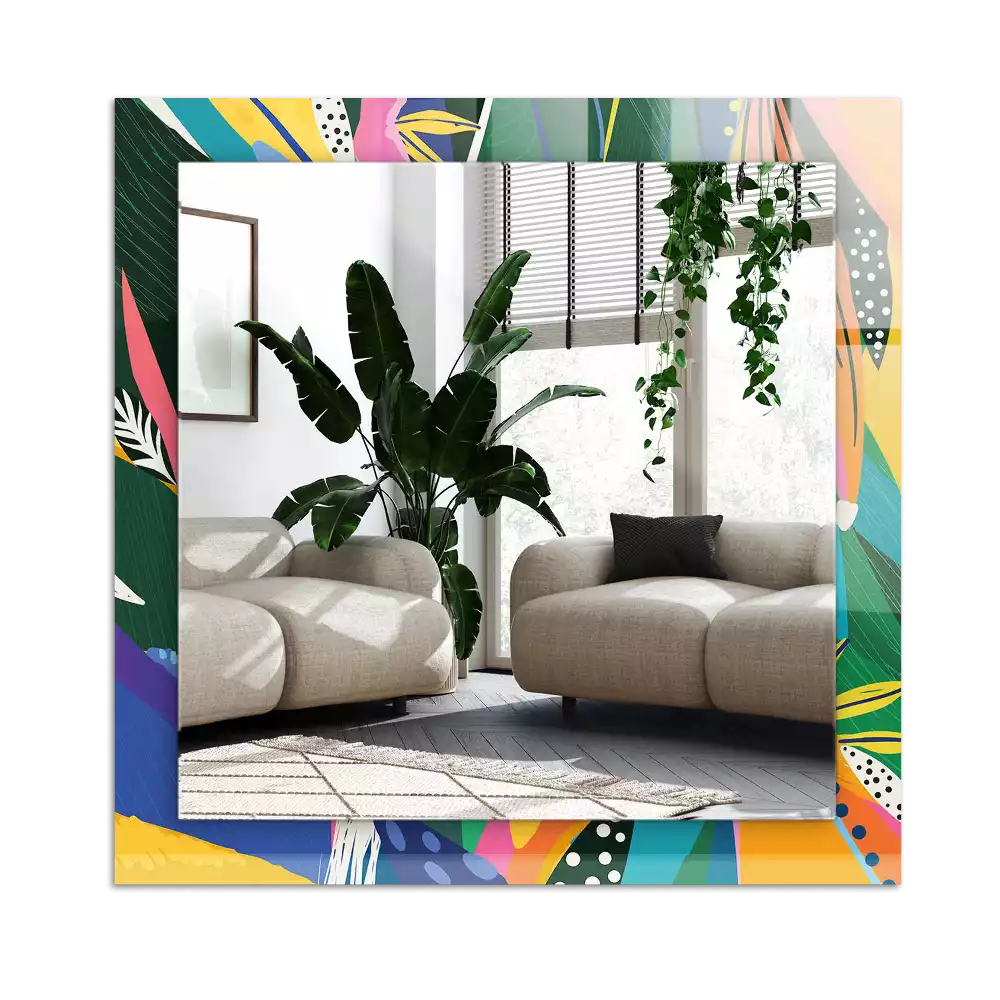 Decorațiuni de perete cu oglinzi Model abstract colorat