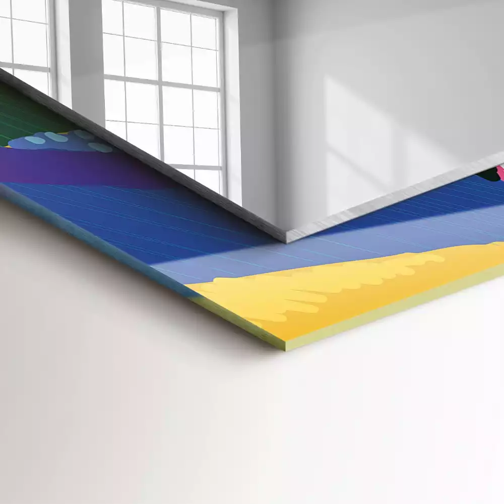 Decorațiuni de perete cu oglinzi Model abstract colorat