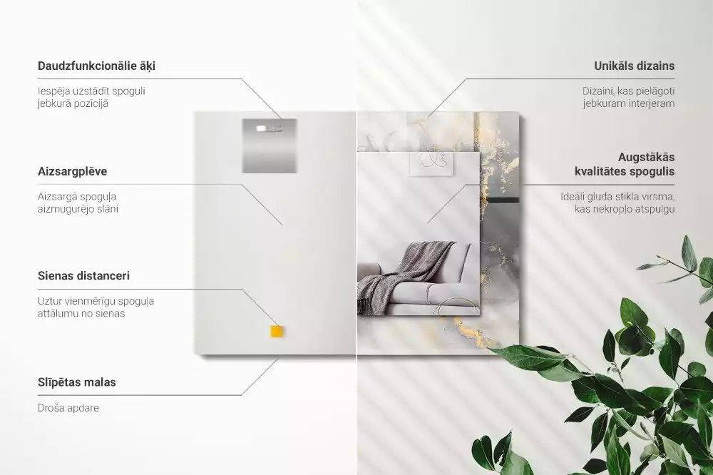 Decorațiuni perete cu oglindă Artă modernă abstractă