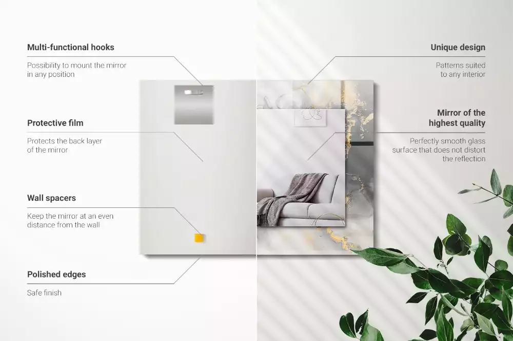 Decorațiuni perete cu oglindă Artă modernă abstractă