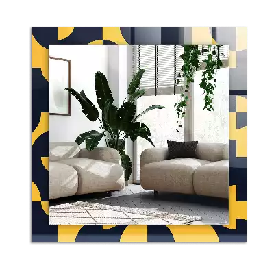 Decorațiuni perete cu oglindă Model geometric abstract