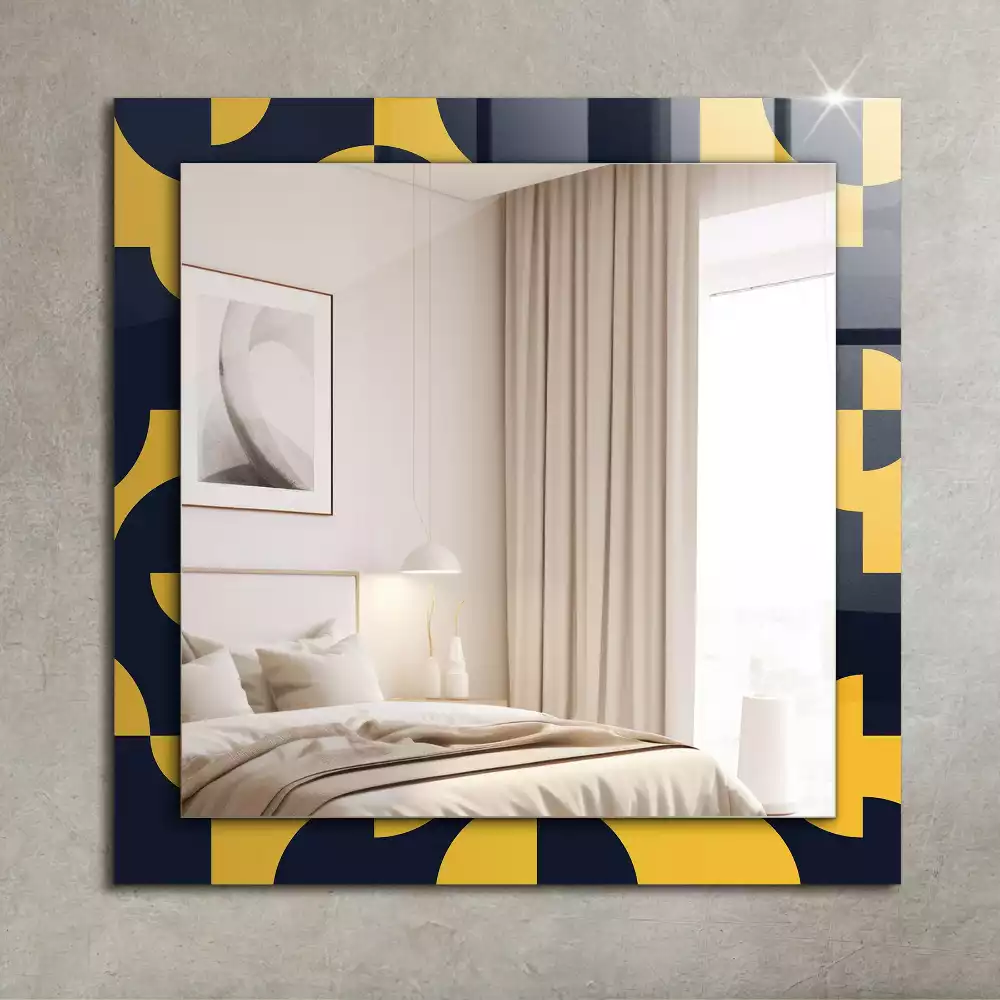 Decorațiuni perete cu oglindă Model geometric abstract